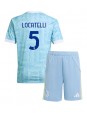 Billige Juventus Manuel Locatelli #5 Bortedraktsett Barn 2025-26 Kortermet (+ Korte bukser)